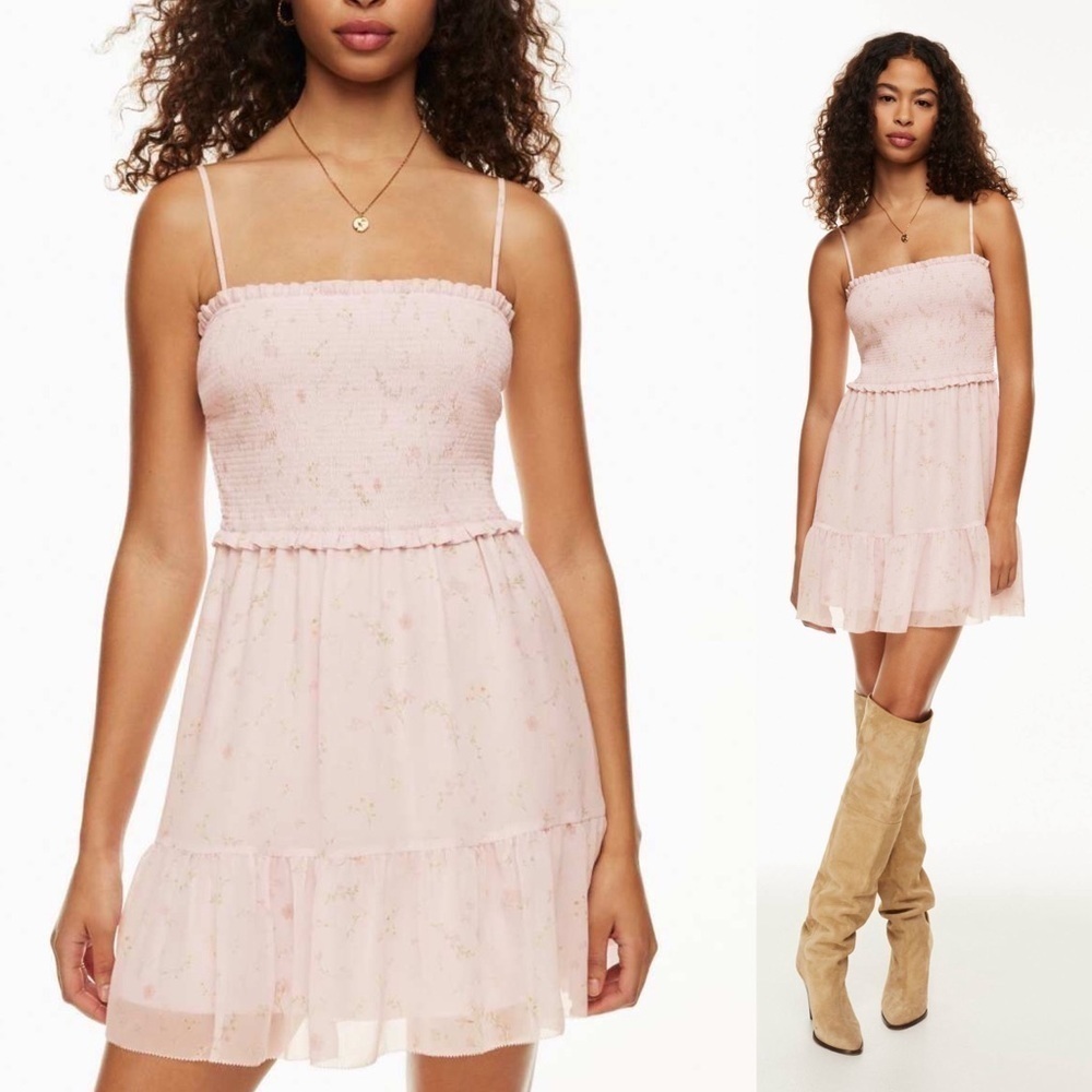 Wilfred Tempest Sleeveless Mini Dress Mochi Pnk/ Light Birch Size Small